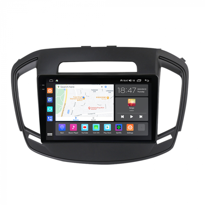 Navigatie Opel Insignia din 2013-2017, Rezolutie 2K, Ecran QLED 9.5 inch, 8GB RAM si 128GB ROM, Android, Procesor Octacore, Slot sim 4G, Sunet DSP, Wireless Carplay si Android Auto [3]