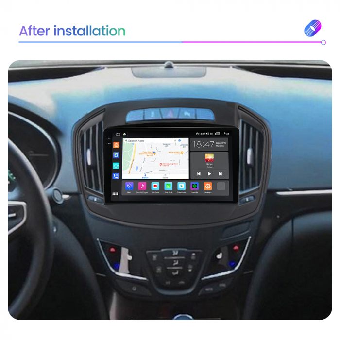 Navigatie Opel Insignia din 2013-2017, Rezolutie 2K, Ecran QLED 9.5 inch, 8GB RAM si 128GB ROM, Android, Procesor Octacore, Slot sim 4G, Sunet DSP, Wireless Carplay si Android Auto [2]