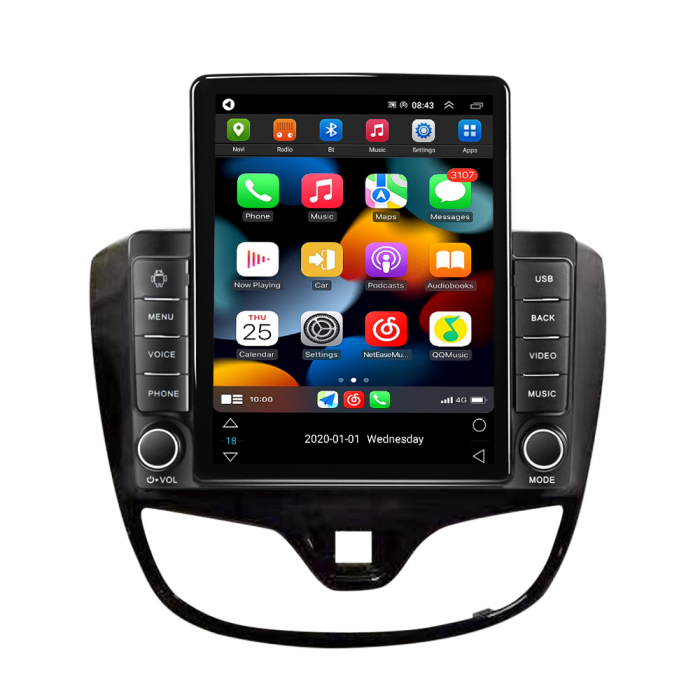 Navigatie Opel Karl din 2015 - 2022, Ecran TESLA 9.7 inch, 8 GB RAM si 128 GB ROM, Android 15, Slot Sim 4G, Procesor Octa Core, Carplay Wireless si Android auto, Procesor Sunet Digital DSP, Aplic [2]