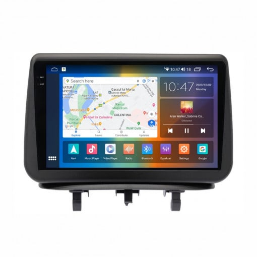 Navigatie Opel Meriva , 2010 - 2017 Rezolutie 2K, Ecran QLED 9.5 inch, 8GB RAM si 128GB ROM, Android, Procesor Octacore, Slot sim 4G, Sunet DSP, Wireless Carplay [3]