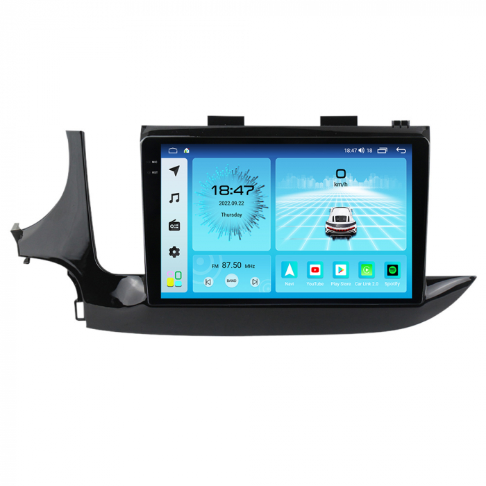 Navigatie Opel Mokka 2 din 2016-2021, Rezolutie 2K, Display QLED 9.5 inch, 4GB RAM si 64GB ROM, Android, Procesor Octacore, Slot sim 4G, Sunet DSP, Wireless Carplay si Android Auto, Camera Marsarier, [2]