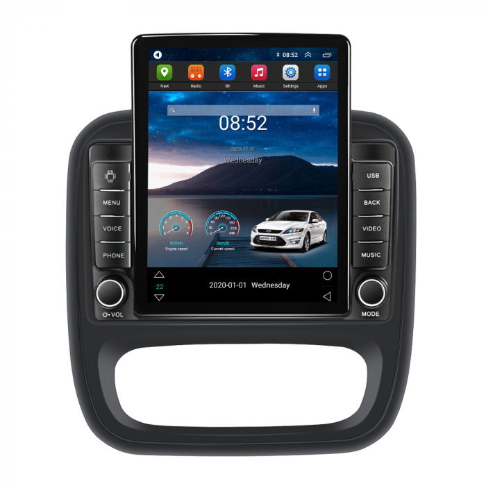 Navigatie Opel Vivaro din 2014 - 2018, Ecran TESLA 9.5 inch, 4 GB RAM si 64 GB ROM, Slot Sim 4G, Procesor Octa Core, Carplay integrat, Procesor Sunet Digital DSP, Android, Aplicatii [2]