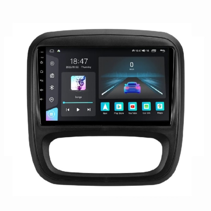 Navigatie Opel Vivaro din 2014 - 2018, Rezolutie 2K, Ecran QLED 9.5 inch, 8GB RAM si 128GB ROM, Android, Procesor Octacore, Slot sim 4G, Sunet DSP, Wireless Carplay [1]