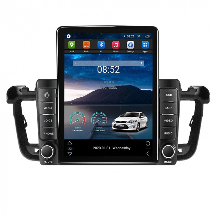 Navigatie Peugeot 508 din 2010 - 2018, Ecran TESLA 9.7 inch, 4 GB RAM si 64 GB ROM, Slot Sim 4G, Procesor Octa Core, Carplay integrat, Procesor Sunet Digital DSP, Android, Aplicatii, Usb, Wi Fi [2]