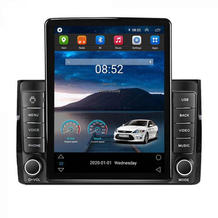 Navigatie pentru Skoda Kodiaq din 2016 - 2021, Ecran TESLA 9.7 inch, 4 GB RAM si 64 GB ROM, Slot Sim 4G, Procesor Octa Core, Carplay integrat, Procesor Sunet Digital DSP, Android, Aplicatii, Usb, Wi F [2]