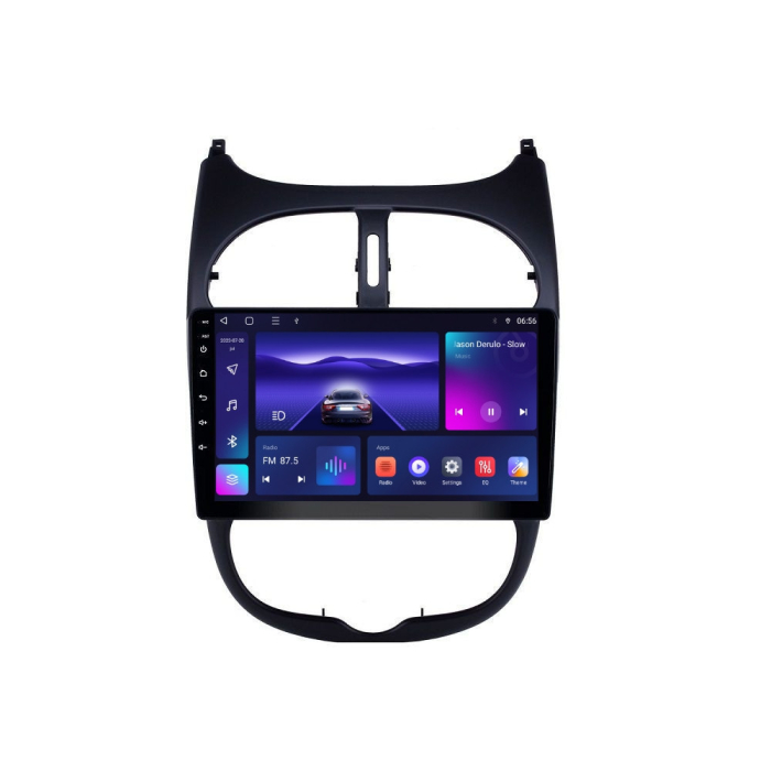 Navigatie Peugeot 206 , 4GB RAM si 64GB ROM, Ecran QLED 9 inch, Android 14, Procesor Octacore, Slot sim 4G, Sunet DSP, Wireless Carplay si Android Auto, Camera Marsarier [2]