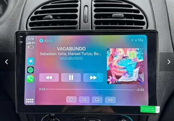 Navigatie Peugeot 206 din 1998-2012, Android 14 , 4GB RAM, Octacore, Slot Sim 4G, DSP, GPS, Wi-FI, Carplay, Android Auto, USB, Bluetooth, Waze, Touchscreen, 9 inch [7]