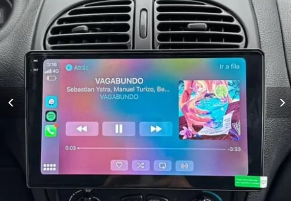 Navigatie Peugeot 206 din 1998-2012, Rezolutie 2K, Display QLED 9.5 inch, 4GB RAM si 64GB ROM, Android, Procesor Octacore, Slot sim 4G, Sunet DSP, Wireless Carplay si Android Auto, Camera Marsarier, U [6]