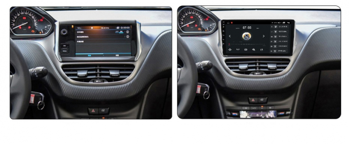 Navigatie Peugeot 208 2008 din 2012-2020, Android 14, Wireless Carplay si Android Auto, 2GB RAM si 32GB ROM, Display IPS 9 inch, Camera Marsarier, Internet, Aplicatii, Wi Fi, Usb, Bluetooth [4]