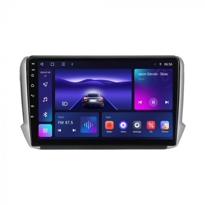 Navigatie Peugeot 208 2008 din 2012 - 2020 Android 14 , 4GB RAM , Procesor Quad Core , Wireless Carplay si Android auto , Display HD Touchscreen, Wi-Fi , Bluetooth, USB [1]