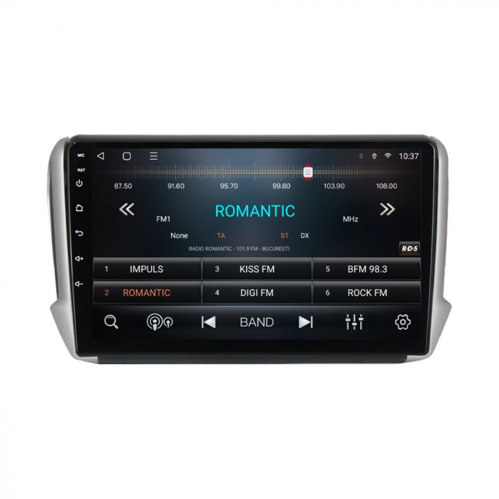 Navigatie Peugeot 208 2008 din 2012 - 2020 Android 14 , 4GB RAM , Procesor Quad Core , Wireless Carplay si Android auto , Display HD Touchscreen, Wi-Fi , Bluetooth, USB [3]