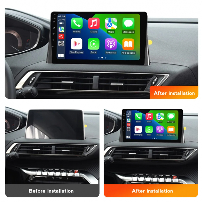 Navigatie Peugeot 3008 2017-2020 Android 14 , 1GB RAM Carplay [3]