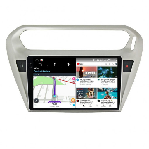 Navigatie Peugeot 301 ( 2012 - 2016 ) Android 14 , 4GB RAM , Procesor Quad Core , Wireless Carplay si Android auto , Display HD Touchscreen, Wi-Fi , Bluetooth, USB [5]