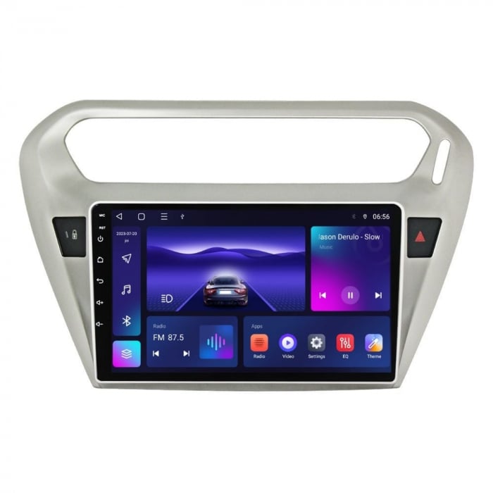Navigatie Peugeot 301 Citroen C Elysee din 2013 - 2018, 8GB RAM si 128GB ROM, Ecran QLED 9 inch, Android 14, Procesor Octacore, Slot sim 4G, Sunet DSP, Wireless Carplay si Android Auto, Camera Marsari [2]