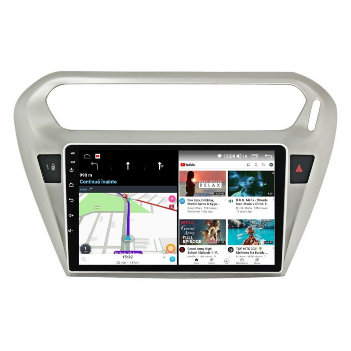 Navigatie Peugeot 301 si Citroen C Elysee din 2012-2016, Android 14, Wireless Carplay si Android Auto,2GB RAM si 32GB ROM, Display IPS 9 inch, Camera Marsarier, Internet, Aplicatii, Wi Fi, Usb, Blueto [4]