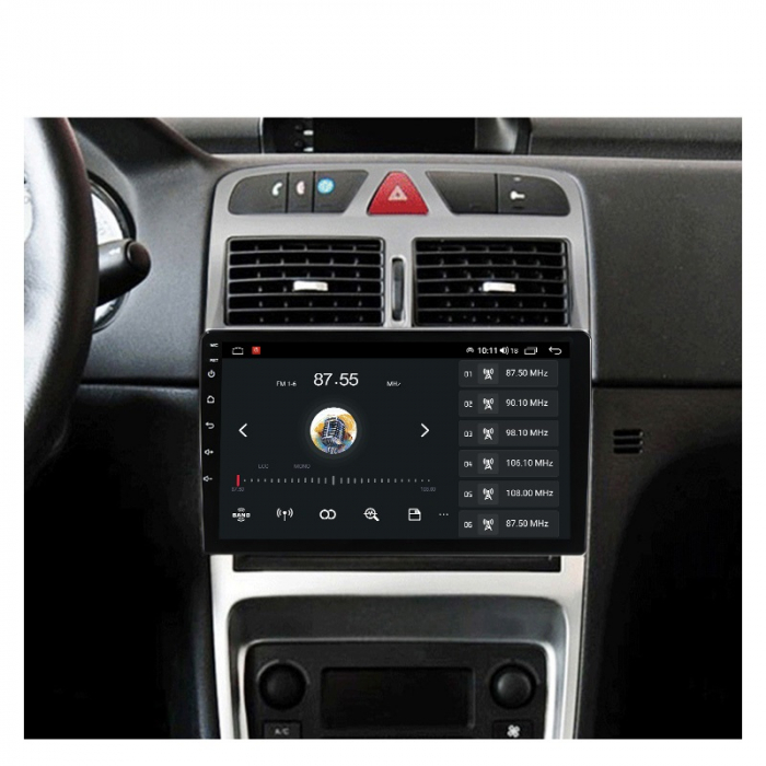 Navigatie Peugeot 307 din 2002 - 2013, 8 GB RAM si 128 GB ROM, Slot Sim 5G, Procesor Octa Core, Carplay integrat, Procesor Sunet Digital DSP, Android, Aplicatii, Usb, Wi Fi, Bluetooth [2]