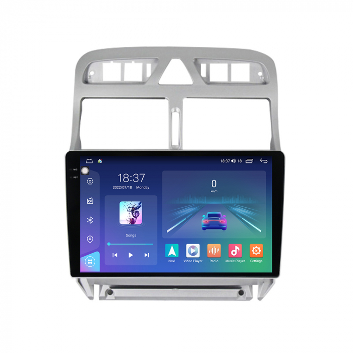 Navigatie Peugeot 307 din 2002-2013, Rezolutie 2K, Display QLED 9.5 inch, 4GB RAM si 64GB ROM, Android, Procesor Octacore, Slot sim 4G, Sunet DSP, Wireless Carplay si Android Auto, Camera Marsarier, U [1]