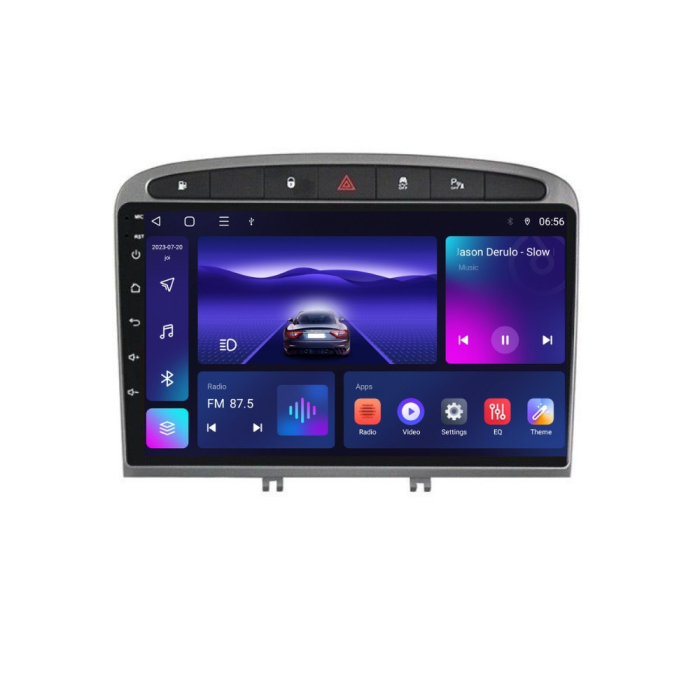 Navigatie Peugeot 308 408 din 2008-2020, Android 14 , 4GB RAM, Octacore, Slot Sim 4G, DSP, GPS, Wi-FI, Carplay, Android Auto, USB, Bluetooth, Waze, Touchscreen, 9 inch [2]