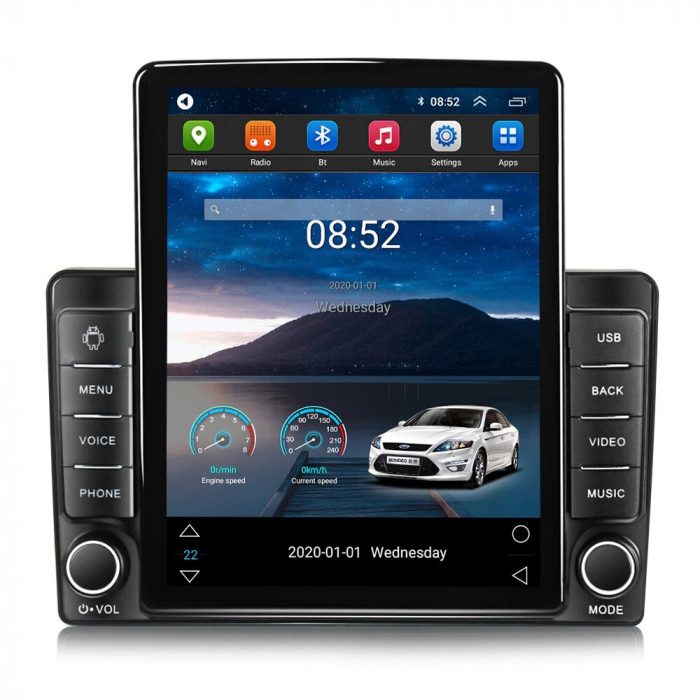 Navigatie Peugeot 308 din 2013-2017, Display TESLA 9.5 inch, 2GB RAM si 32GB ROM, Wireless Carplay si Android Auto, Procesor Octacore, Slot sim 4G, Sunet DSP, Camera Marsarier, Bluetooth, USB, Wi Fi, [3]
