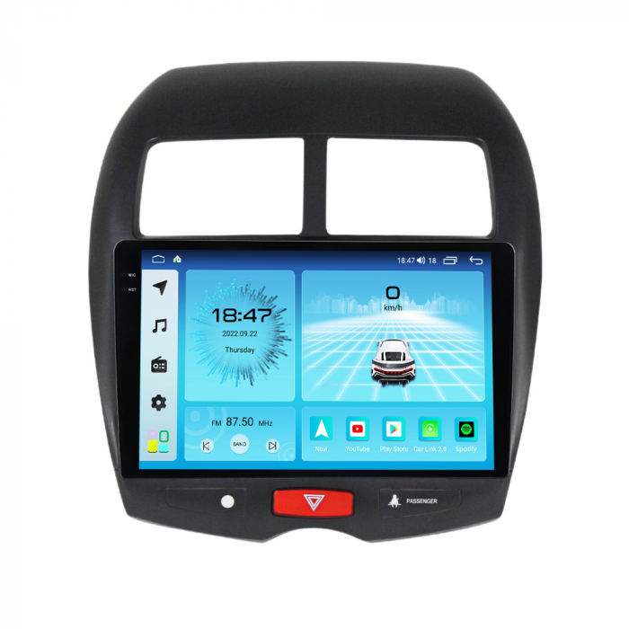 Navigatie Peugeot 4008 si Citroen C4 Aircross, Rezolutie 2K, Ecran QLED 9.5 inch, 8GB RAM si 128GB ROM, Android, Procesor Octacore, Slot sim 4G, Sunet DSP, Wireless Carplay [2]