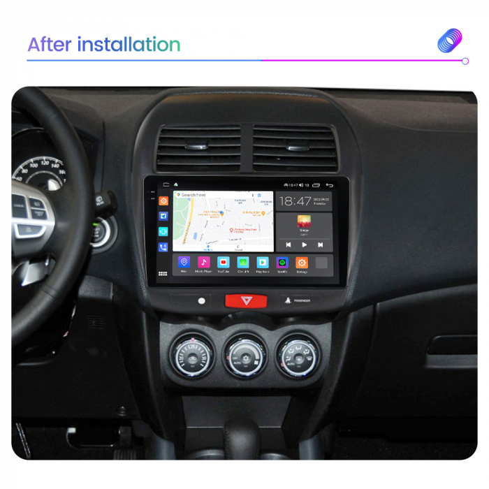 Navigatie Peugeot 4008 si Citroen C4 Aircross, Rezolutie 2K, Ecran QLED 9.5 inch, 8GB RAM si 128GB ROM, Android, Procesor Octacore, Slot sim 4G, Sunet DSP, Wireless Carplay [4]