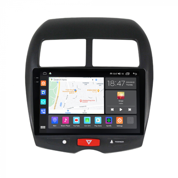 Navigatie Peugeot 4008 si Citroen C4 Aircross, Rezolutie 2K, Ecran QLED 9.5 inch, 8GB RAM si 128GB ROM, Android, Procesor Octacore, Slot sim 4G, Sunet DSP, Wireless Carplay [6]