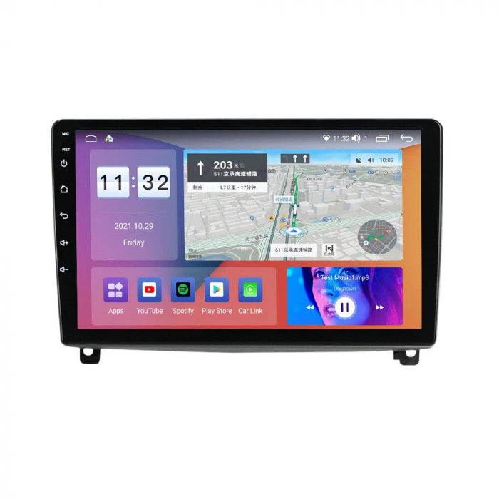 Navigatie Peugeot 407 din 2004-2011,  Android 14 , 4GB RAM, Octacore, Slot Sim 4G, DSP, GPS, Wi-FI, Carplay, Android Auto, USB, Bluetooth, Waze, Touchscreen, 9 inch [2]