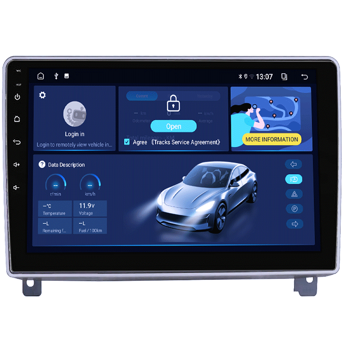 Navigatie Peugeot 407 din 2004-2011 Android 14 , 4GB RAM , Procesor Quad Core , Wireless Carplay si Android auto , Display HD Touchscreen, Wi-Fi , Bluetooth, USB [2]