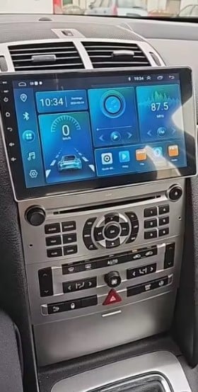 Navigatie Peugeot 407 din 2004-2011, Rezolutie 2K, Display QLED 9.5 inch, 4GB RAM si 64GB ROM, Android, Procesor Octacore, Slot sim 4G, Sunet DSP, Wireless Carplay si Android Auto, Camera Marsarier, U [5]