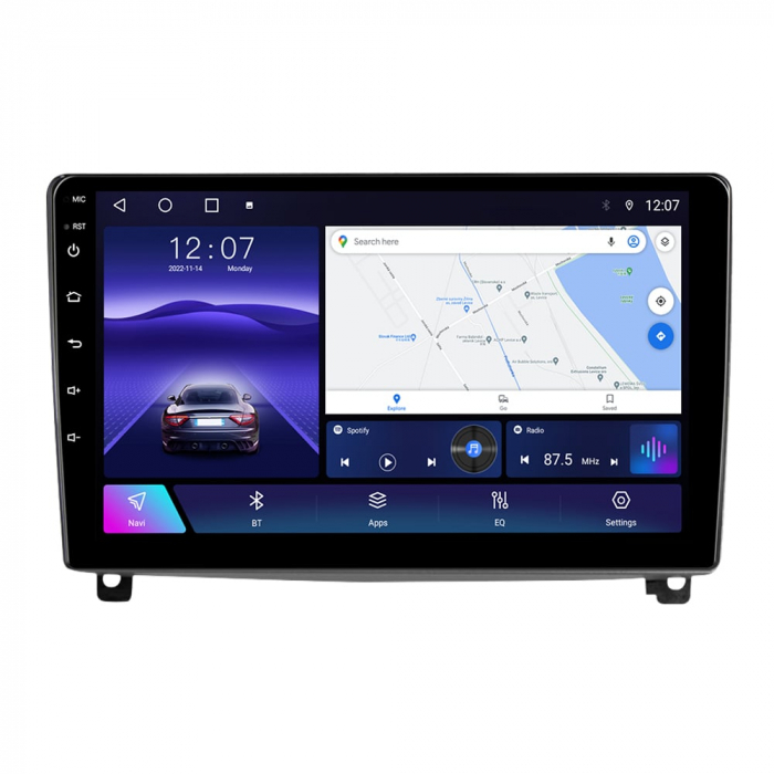 Navigatie Peugeot 407 din 2004-2011, Rezolutie 2K, Ecran QLED 9.5 inch, 8GB RAM si 128GB ROM, Android, Procesor Octacore, Slot sim 4G, Sunet DSP, Wireless Carplay [3]