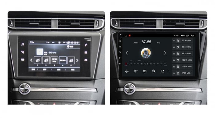 Navigatie Peugeot 408 din 2014-2020 Android 14 , 4GB RAM , Procesor Quad Core , Wireless Carplay si Android auto , Display HD Touchscreen, Wi-Fi , Bluetooth, USB [3]