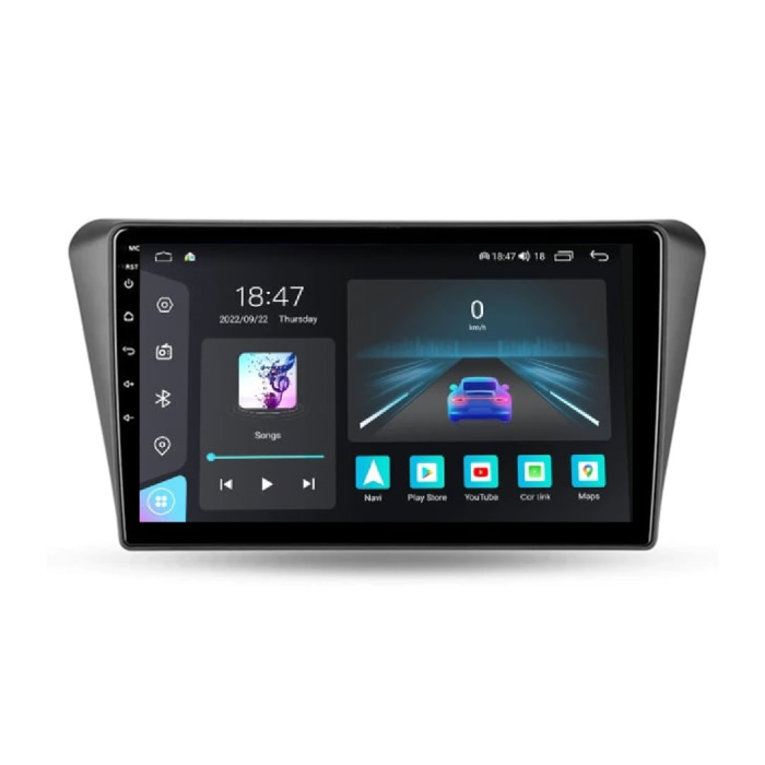 Navigatie Peugeot 408 din 2014-2020, Rezolutie 2K, Ecran QLED 9.5 inch, 8GB RAM si 128GB ROM, Android, Procesor Octacore, Slot sim 4G, Sunet DSP, Wireless Carplay si Android Auto [1]