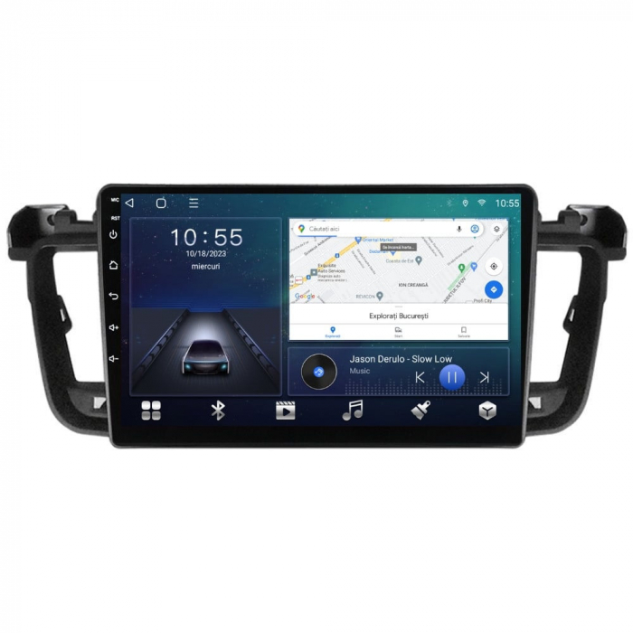 Navigatie Peugeot 508 din 2010-2018  Android 14 , 4GB RAM , Procesor Quad Core , Wireless Carplay si Android auto , Display HD Touchscreen, Wi-Fi , Bluetooth, USB [2]