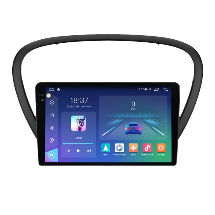 Navigatie Peugeot 607 din 2004 - 2010, 8GB RAM si 128GB ROM, Ecran QLED 9 inch, Android 14, Procesor Octacore, Slot sim 4G, Sunet DSP, Wireless Carplay si Android Auto, Camera Marsarier [5]