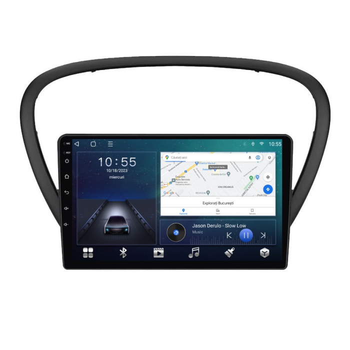 Navigatie Peugeot 607 din 2004-2010 Android 14 , 4GB RAM , Procesor Quad Core , Wireless Carplay si Android auto , Display HD Touchscreen, Wi-Fi , Bluetooth, USB [2]