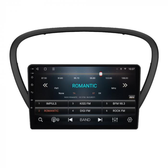 Navigatie Peugeot 607 din 2004-2010 Android 14 , 4GB RAM , Procesor Quad Core , Wireless Carplay si Android auto , Display HD Touchscreen, Wi-Fi , Bluetooth, USB [3]