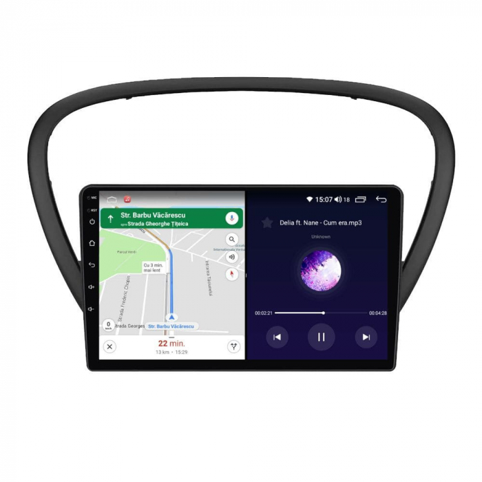 Navigatie Peugeot 607 din 2004-2010 Android 14 , 4GB RAM , Procesor Quad Core , Wireless Carplay si Android auto , Display HD Touchscreen, Wi-Fi , Bluetooth, USB [4]