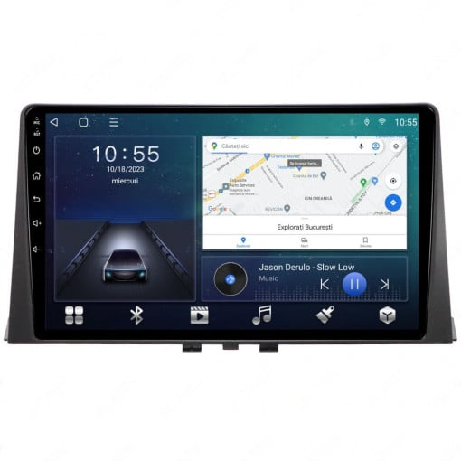 Navigatie Peugeot Partner 2018 - 2024 8GB RAM si 128GB ROM, Ecran QLED 9 inch, Android 14, Procesor Octacore, Slot sim 4G, Sunet DSP, Wireless Carplay si Android Auto [1]