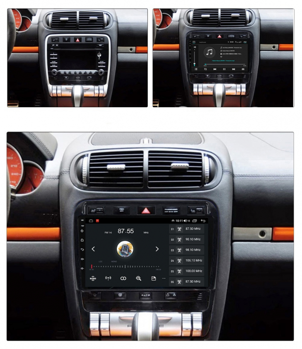 Navigatie Porsche Cayenne din 2002 - 2010, 8GB RAM si 128GB ROM, Ecran QLED 9 inch, Android 14, Procesor Octacore, Slot sim 4G, Sunet DSP, Wireless Carplay si Android Auto, Camera Marsarier [2]