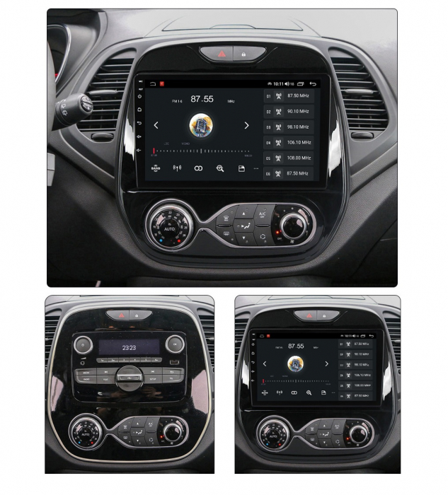 Navigatie Renault Captur din 2016-2019, Rezolutie 2K, Ecran QLED 9.5 inch, 8GB RAM si 128GB ROM, Android, Procesor Octacore, Slot sim 4G, Sunet DSP, Wireless Carplay [2]