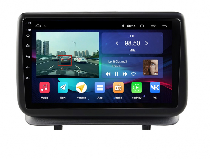 Navigatie Renault Clio 3 din 2006-2019, Rezolutie 2K, Display QLED 9.5 inch, 4GB RAM si 64GB ROM, Android, Procesor Octacore, Slot sim 4G, Sunet DSP, Wireless Carplay si Android Auto, Camera Marsarier [5]