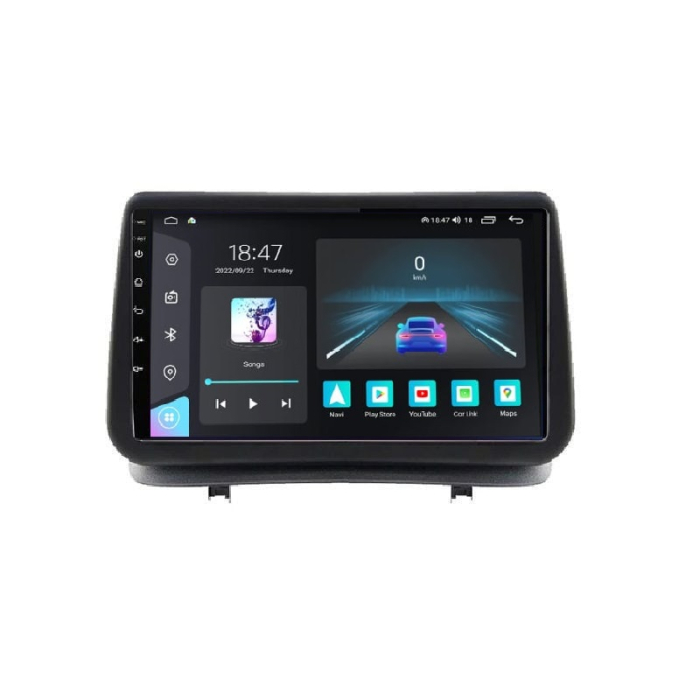 Navigatie Renault Clio 3 din 2006-2019, Rezolutie 2K, Ecran QLED 9.5 inch, 8GB RAM si 128GB ROM, Android, Procesor Octacore, Slot sim 4G, Sunet DSP, Wireless Carplay [1]