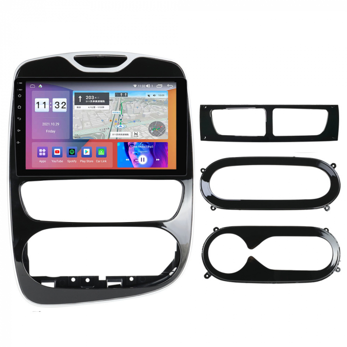 Navigatie Renault Clio 4 din 2012 - 2020, 8GB RAM si 128GB ROM, Ecran QLED 10 inch, Android 14, Procesor Octacore, Slot sim 4G, Sunet DSP, Wireless Carplay si Android Auto, Camera Marsarier [2]