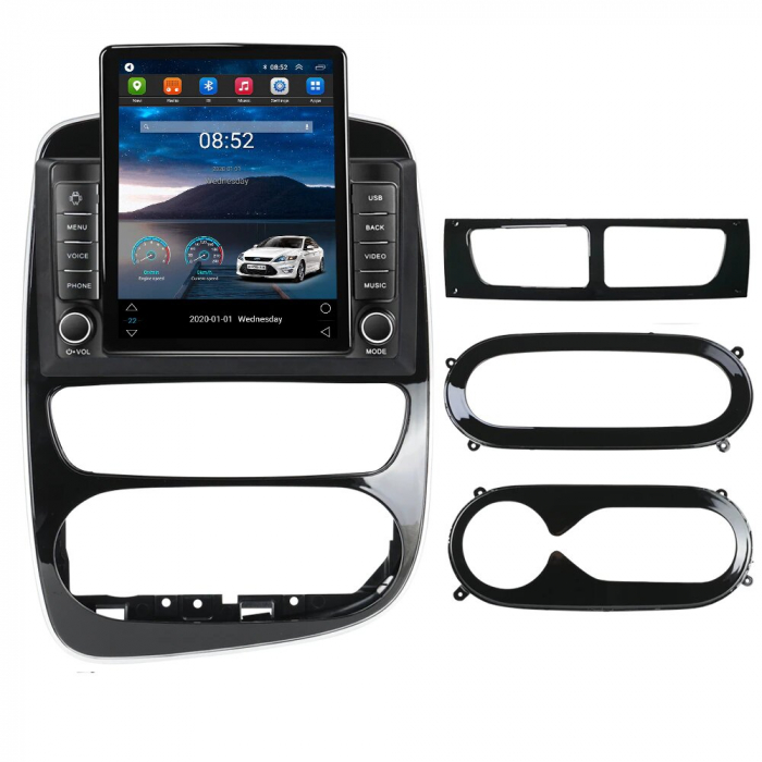 Navigatie Renault Clio 4 din 2012-2020, Display TESLA 9.5 inch, 2GB RAM si 32GB ROM, Wireless Carplay si Android Auto, Procesor Octacore, Slot sim 4G, Sunet DSP, Camera Marsarier, Bluetooth, USB, Wi F [1]