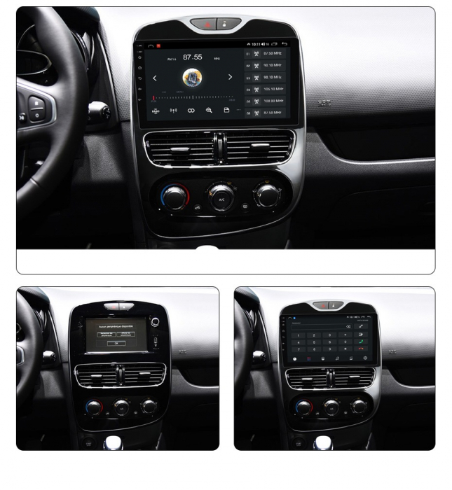 Navigatie Renault Clio 4 din 2012-2020, Rezolutie 2K, Display QLED 9.5 inch, 4GB RAM si 64GB ROM, Android, Procesor Octacore, Slot sim 4G, Sunet DSP, Wireless Carplay si Android Auto, Camera Marsarier [4]
