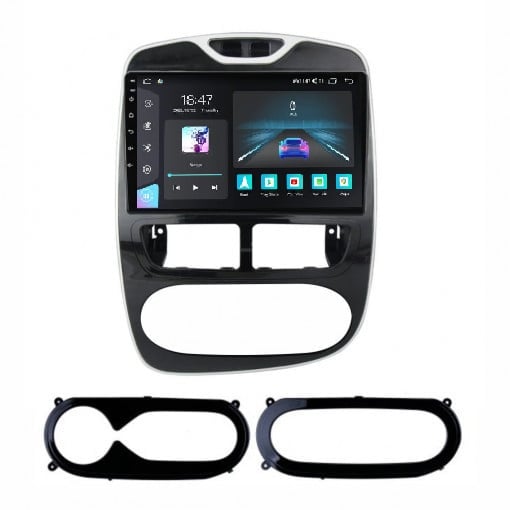 Navigatie Renault Clio 4 din 2012-2020, Rezolutie 2K, Display QLED 9.5 inch, 4GB RAM si 64GB ROM, Android, Procesor Octacore, Slot sim 4G, Sunet DSP, Wireless Carplay si Android Auto, Camera Marsarier [1]