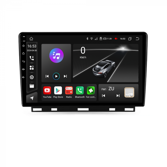 Navigatie Renault Clio 5 A-Clio5  Rezolutie 2K, Display QLED 9.5 inch, 4GB RAM si 64GB ROM, Android, Procesor Octacore, Slot sim 4G, Sunet DSP, Wireless Carplay si Android Auto, Camera Marsa [3]