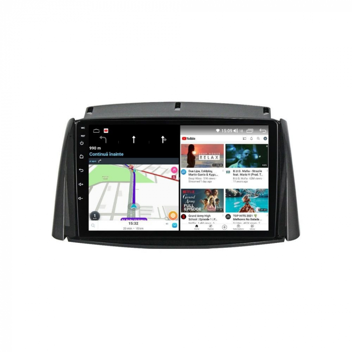 Navigatie Renault Koleos din 2008-2016 Android 14 , 4GB RAM , Procesor Quad Core , Wireless Carplay si Android auto , Display HD Touchscreen, Wi-Fi , Bluetooth, USB [4]