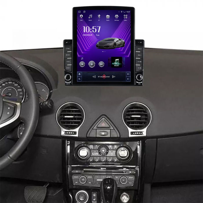 Navigatie Renault Koleos din 2008 - 2016, Ecran TESLA 9.7 inch, 4 GB RAM si 64 GB ROM, Slot Sim 4G, Procesor Octa Core, Carplay integrat, Procesor Sunet Digital DSP, Android, Aplicatii, Usb, Wi Fi, Bl [2]