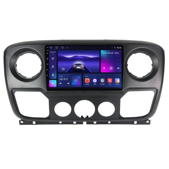 Navigatie RENAULT MASTER 2021-2024, 4GB RAM si 64GB ROM, Ecran QLED 9 inch, Android 14, Procesor Octacore, Slot sim 4G, Sunet DSP, Wireless Carplay si Android Auto [1]